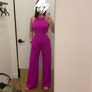 Hot Pink Express Jumpsuit